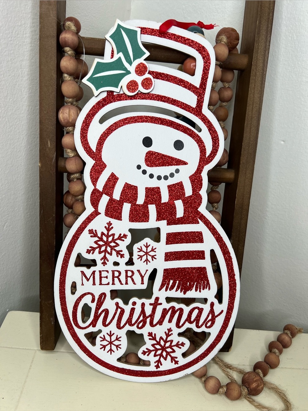 Brand New-Holiday Style Merry Christmas Snowman Sign